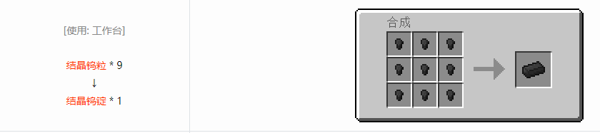 我的世界格雷科技6锭合成表大全