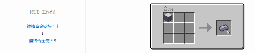 我的世界格雷科技6锭合成表大全