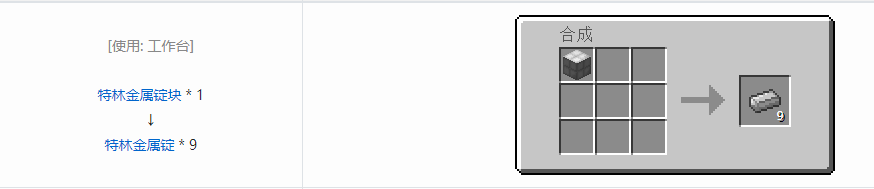 我的世界格雷科技6锭合成表大全