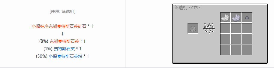 我的世界格雷科技6宝石合成表大全