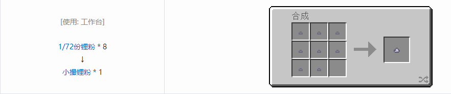 我的世界格雷科技6小撮粉合成表大全