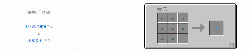 我的世界格雷科技6小撮粉合成表大全