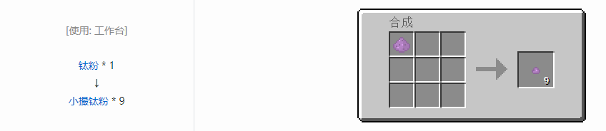 我的世界格雷科技6小撮粉合成表大全