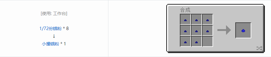 我的世界格雷科技6小撮粉合成表大全