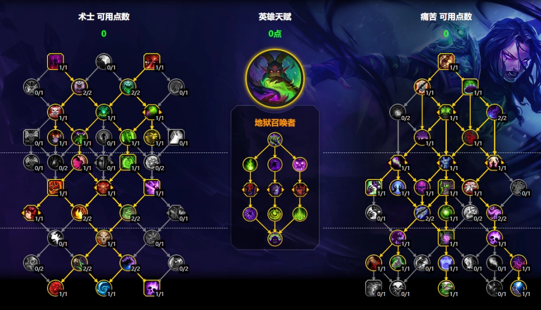 魔兽世界11.2痛苦术大米天赋加点一览