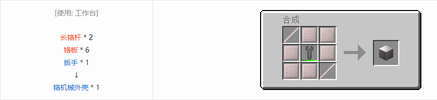 我的世界格雷科技6机械外壳合成表大全