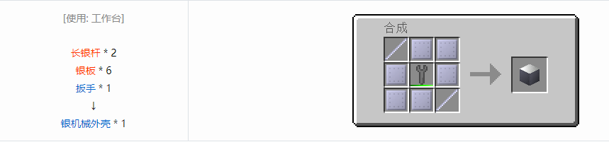 我的世界格雷科技6机械外壳合成表大全