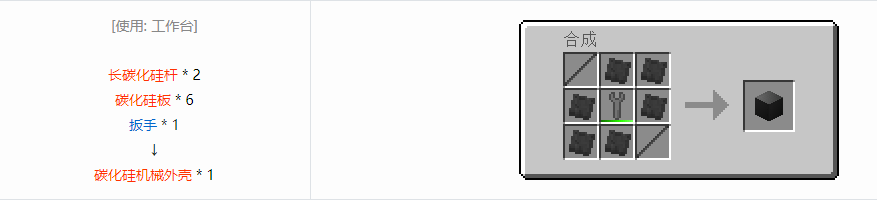 我的世界格雷科技6机械外壳合成表大全