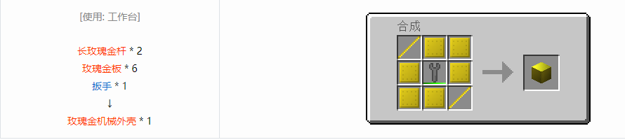 我的世界格雷科技6机械外壳合成表大全