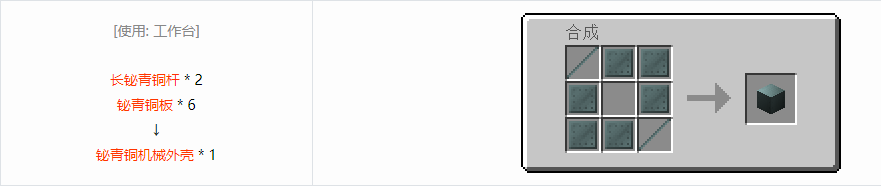 我的世界格雷科技6机械外壳合成表大全