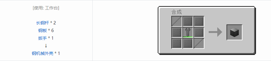 我的世界格雷科技6机械外壳合成表大全