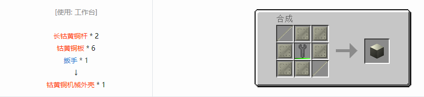 我的世界格雷科技6机械外壳合成表大全