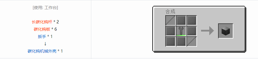 我的世界格雷科技6机械外壳合成表大全