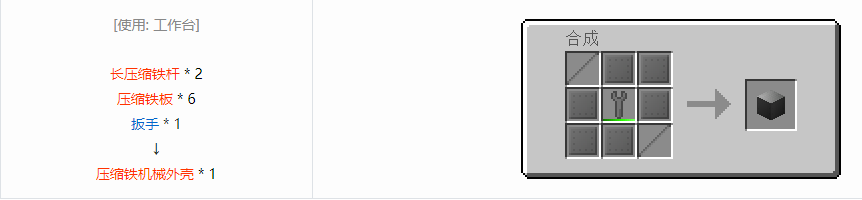 我的世界格雷科技6机械外壳合成表大全