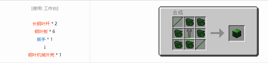 我的世界格雷科技6机械外壳合成表大全