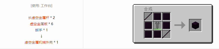 我的世界格雷科技6机械外壳合成表大全