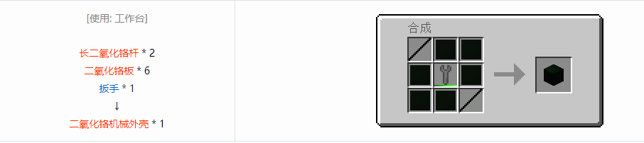 我的世界格雷科技6机械外壳合成表大全
