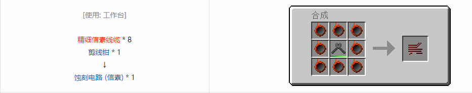 我的世界格雷科技6电路合成表大全