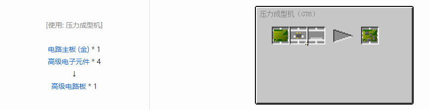 我的世界格雷科技6电路合成表大全