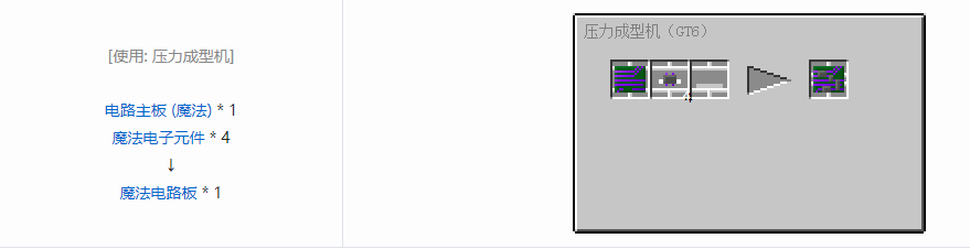 我的世界格雷科技6电路合成表大全