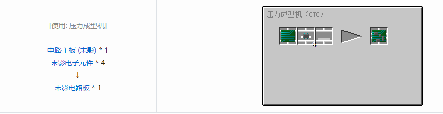 我的世界格雷科技6电路合成表大全