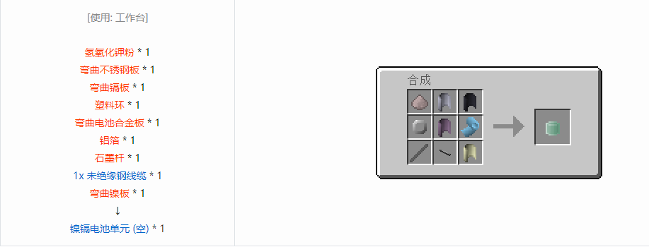 我的世界格雷科技6中间件合成表大全