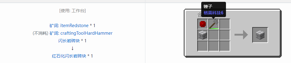 我的世界格雷科技6装饰品合成表大全