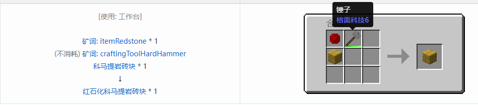 我的世界格雷科技6装饰品合成表大全