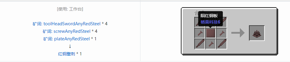 我的世界格雷科技6装饰品合成表大全