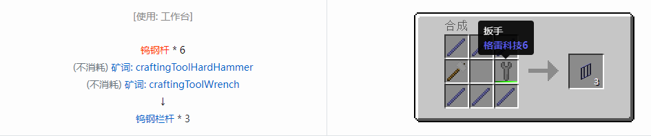 我的世界格雷科技6装饰品合成表大全