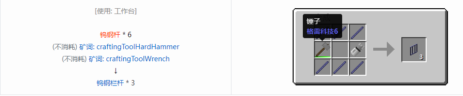 我的世界格雷科技6装饰品合成表大全