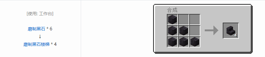 我的世界楼梯合成表大全