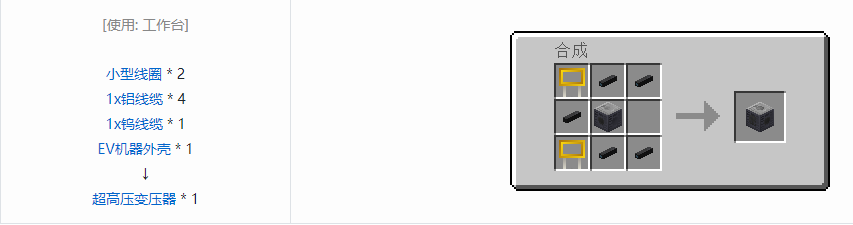 我的世界格雷科技5单方块机器合成表大全