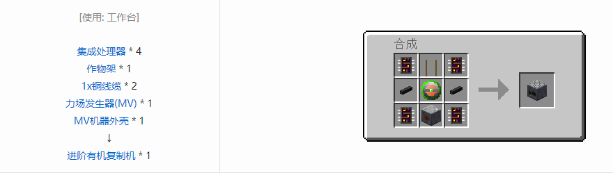 我的世界格雷科技5单方块机器合成表大全