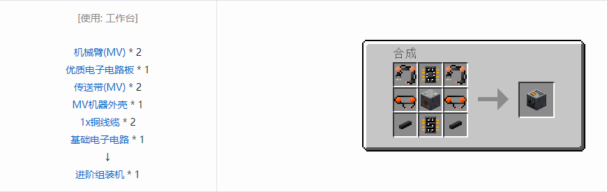 我的世界格雷科技5单方块机器合成表大全