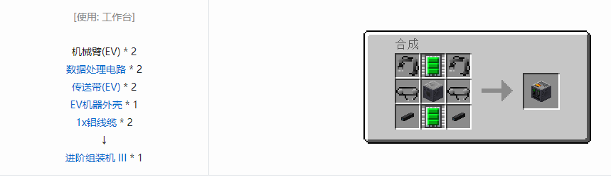 我的世界格雷科技5单方块机器合成表大全