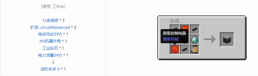 我的世界格雷科技5单方块机器合成表大全