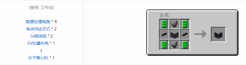 我的世界格雷科技5单方块机器合成表大全