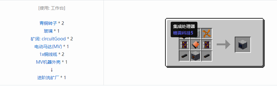 我的世界格雷科技5单方块机器合成表大全