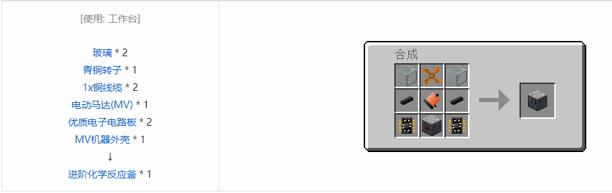 我的世界格雷科技5单方块机器合成表大全