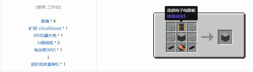 我的世界格雷科技5单方块机器合成表大全