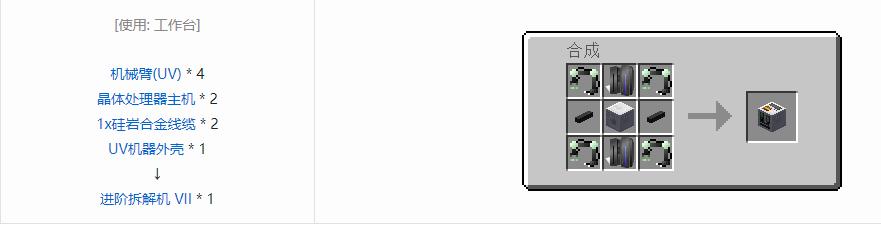 我的世界格雷科技5单方块机器合成表大全