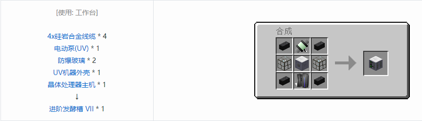 我的世界格雷科技5单方块机器合成表大全