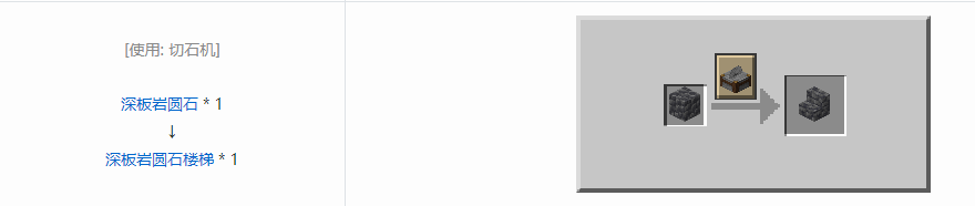 我的世界深板岩圆石楼梯怎么做