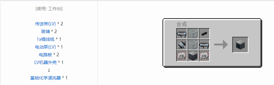 我的世界格雷科技5单方块机器合成表大全