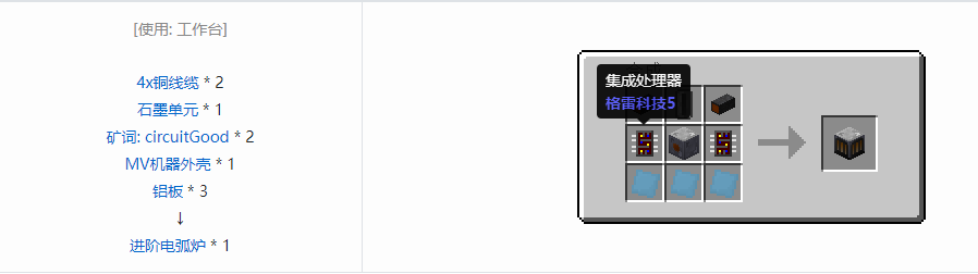 我的世界格雷科技5单方块机器合成表大全