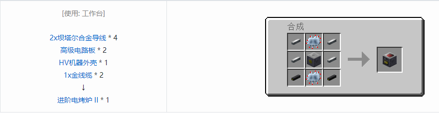 我的世界格雷科技5单方块机器合成表大全