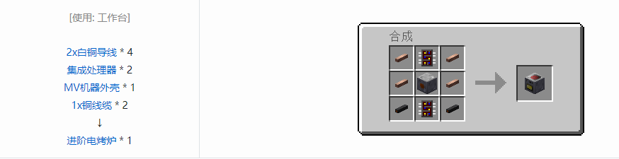我的世界格雷科技5单方块机器合成表大全