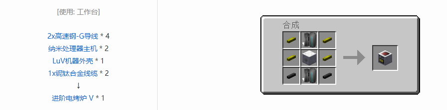 我的世界格雷科技5单方块机器合成表大全