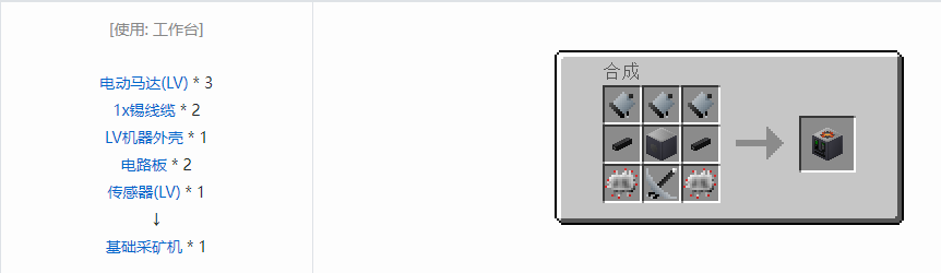 我的世界格雷科技5单方块机器合成表大全